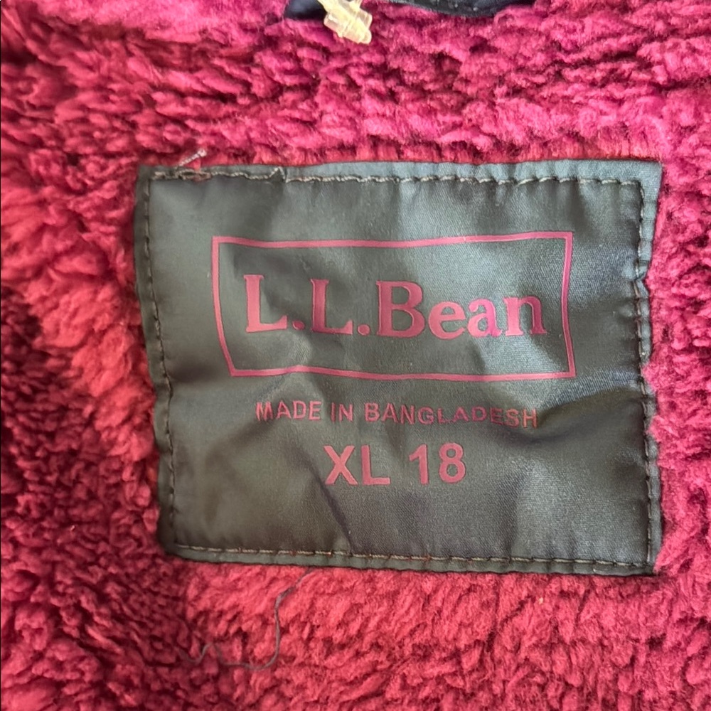 NWT L.L. Bean Fleece Lined Water Repellent DownTek Colorful Puffer Coat Jacket - Picture 9 of 10